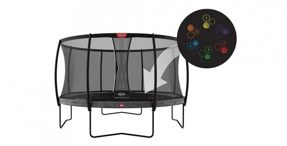 Trambulina Berg Champion Gri 430 cu Plasa Deluxe - imagine 3