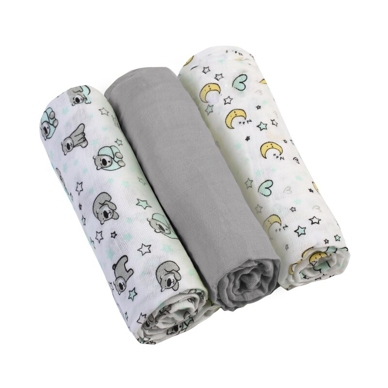 Set 3 Scutece BabyOno Muselină - Confort Natural