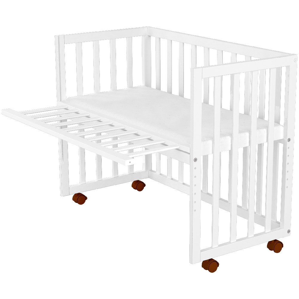Patut Co-Sleeper Hubners Matei 94x46 cm Alb - imagine 2