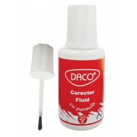 Corector Fluid Daco cu Pensulă, 20 ml