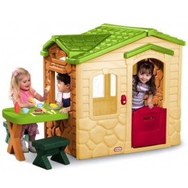 Casuta Picnic cu Terasa Little Tikes Crem