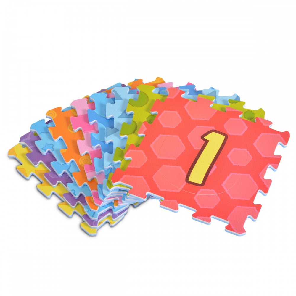 Covor Puzzle Moni Numbers 9 Piese Spuma - imagine 2