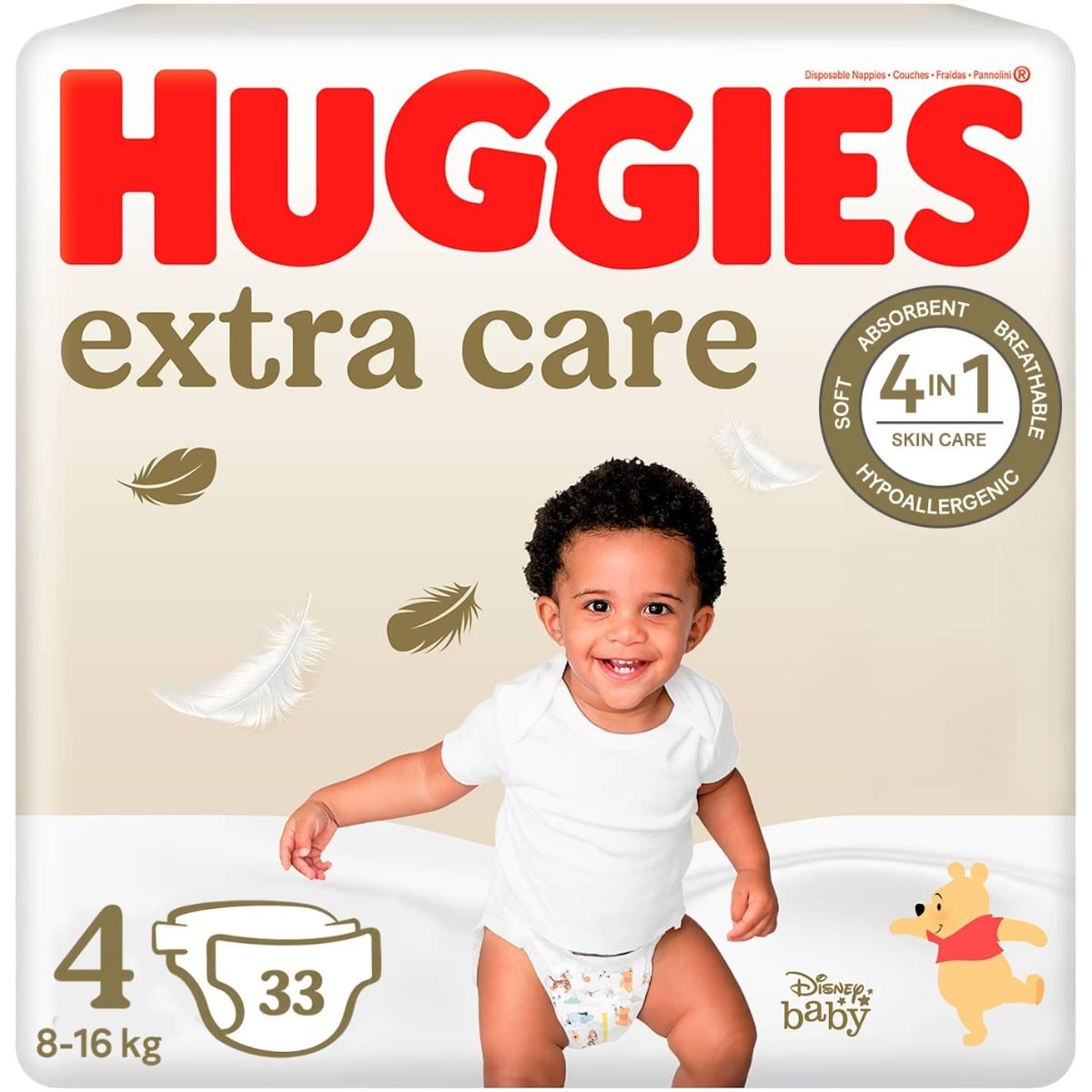 Scutece Huggies Extra Care Jumbo, 8-16 kg, 33 buc