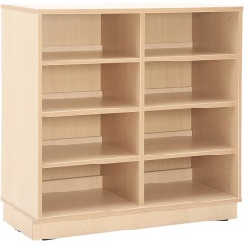 Etajera Flexi D 6 rafturi, mesteacan - Moje Bambino