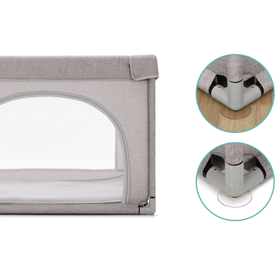 Tarc copii Fillikid Grey Melange, 95x95 cm