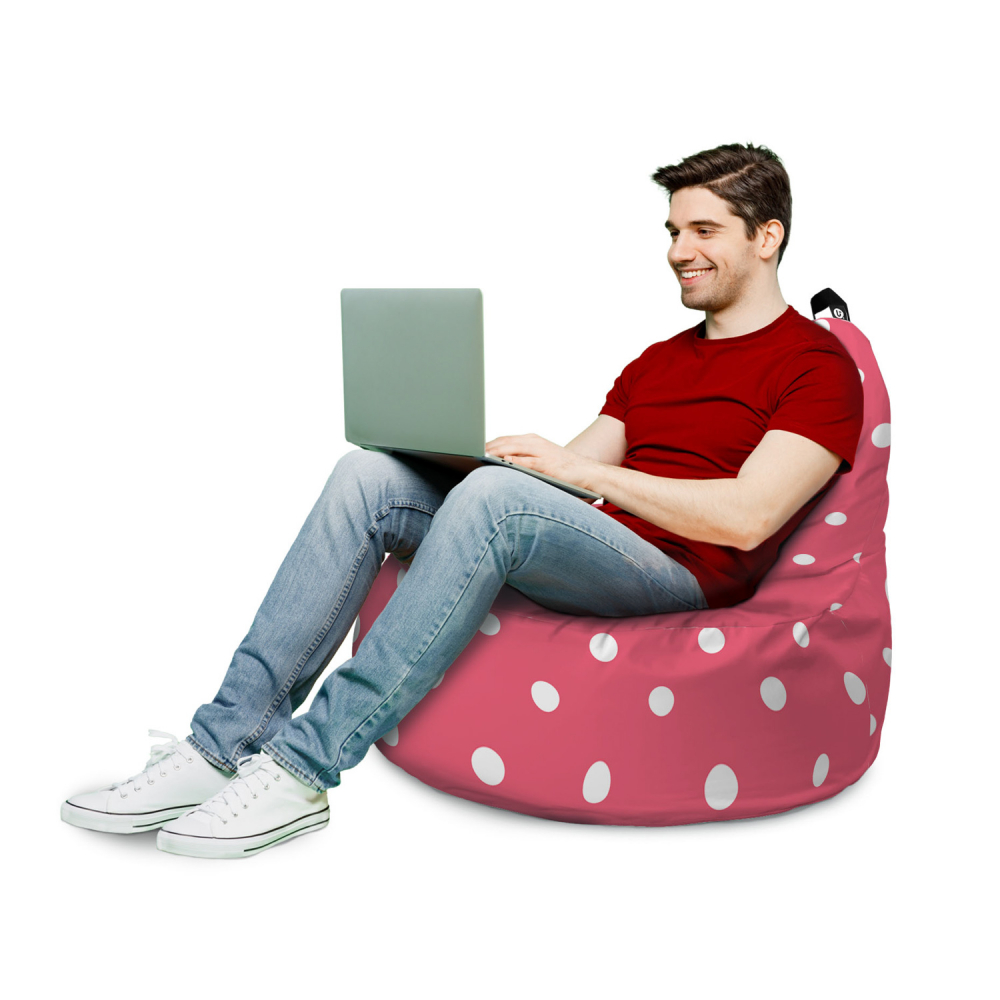 Fotoliu Puf Updeco Big Chill Roz Relaxare - imagine 3