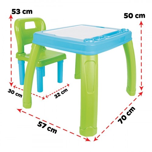 Set Masuta si scaunel Pilsan Study Albastru - imagine 4