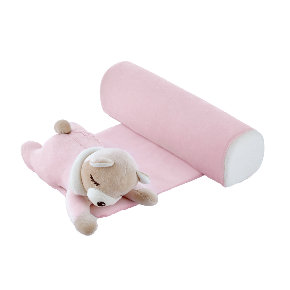 Pernuță Pozitionator BabyJem Teddy Pink, Anti-Răsucire