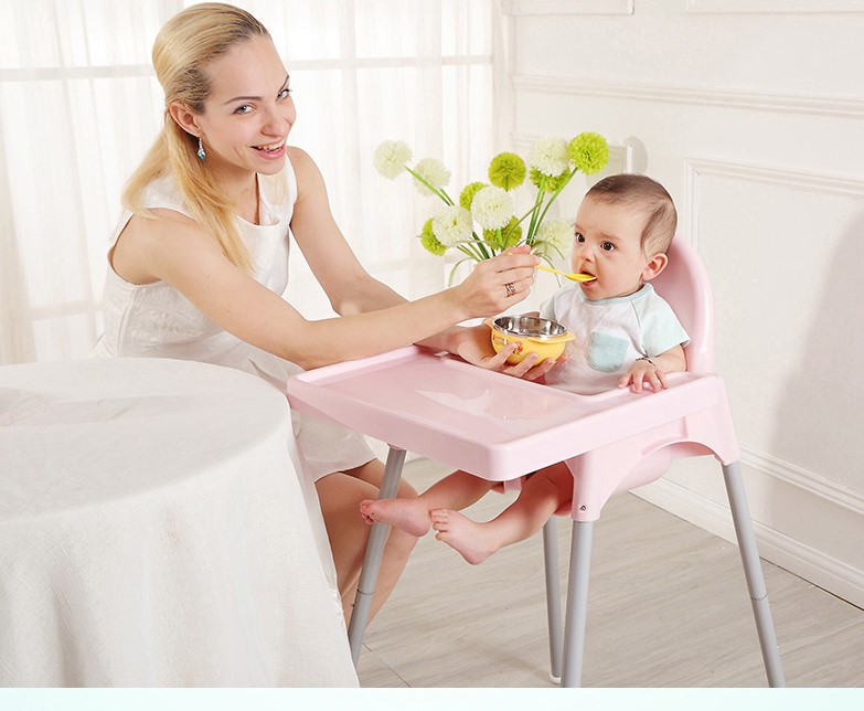 Scaun Masa Little Mom Pink Siguranță - imagine 10