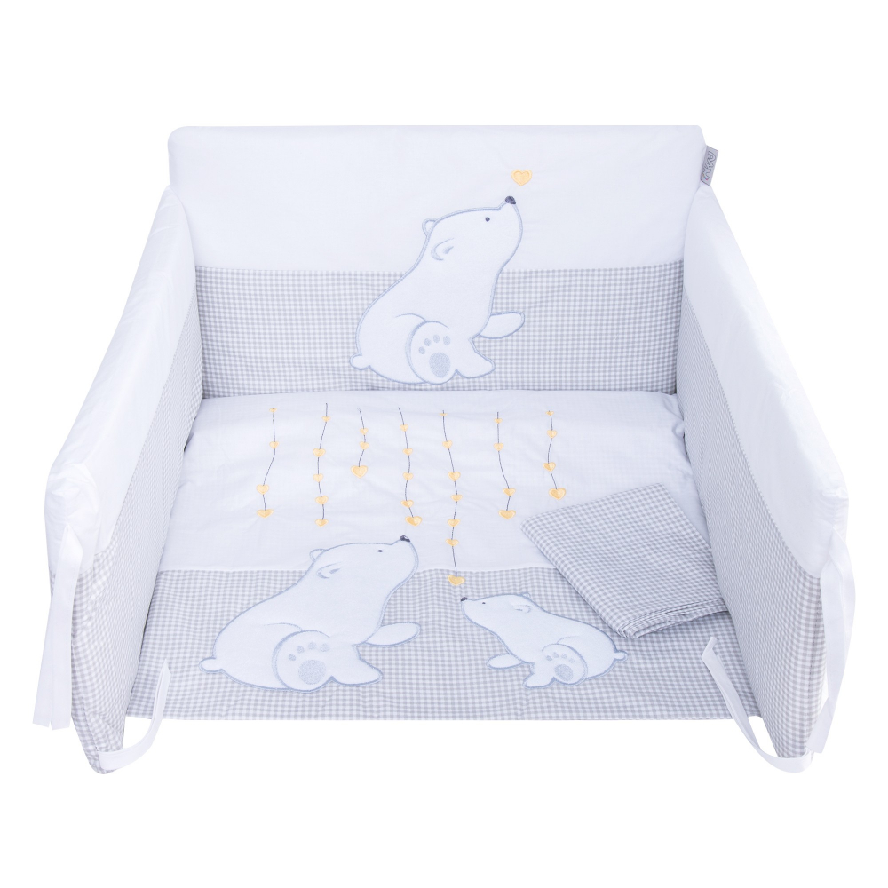 Set Lenjerie Pat Bebe Amy cu Protectie 120x60