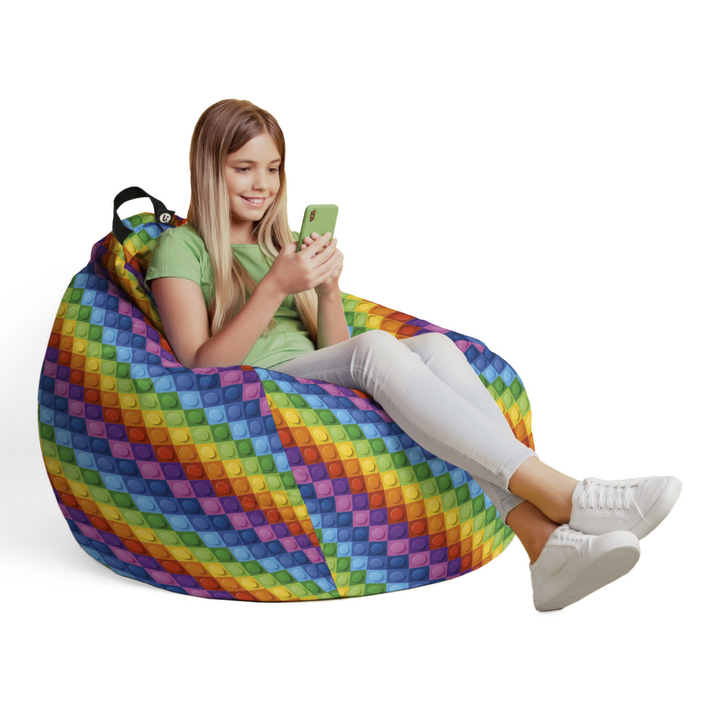 Husă Puf Bean Bag Para L Abstract | Updeco - imagine 4