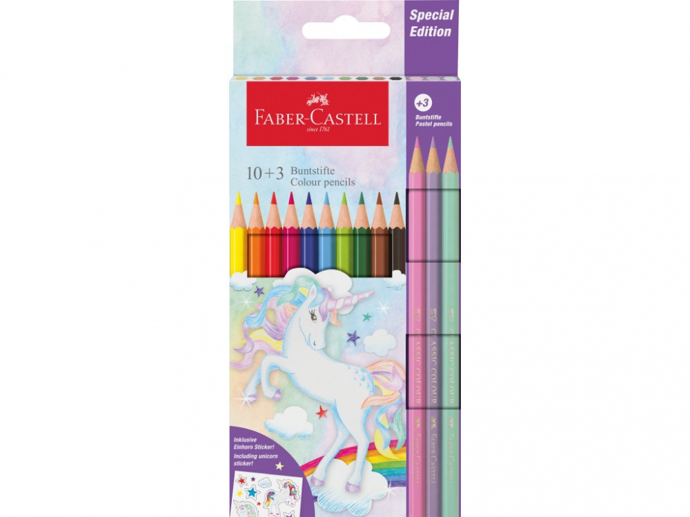 Set Creioane Faber-Castell Unicorni 13 Bucți
