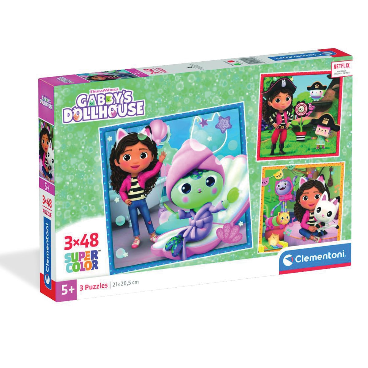 Puzzle Clementoni Gabbys Dollhouse 3 x 48 piese
