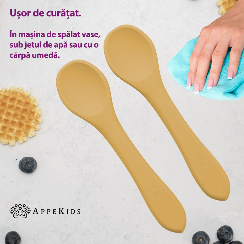 Set lingurițe silicon AppeKids Honey | Sigure - imagine 2