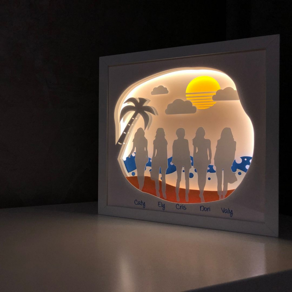 Tablou Luminos Plaja 001 Noorhandmadeatelier