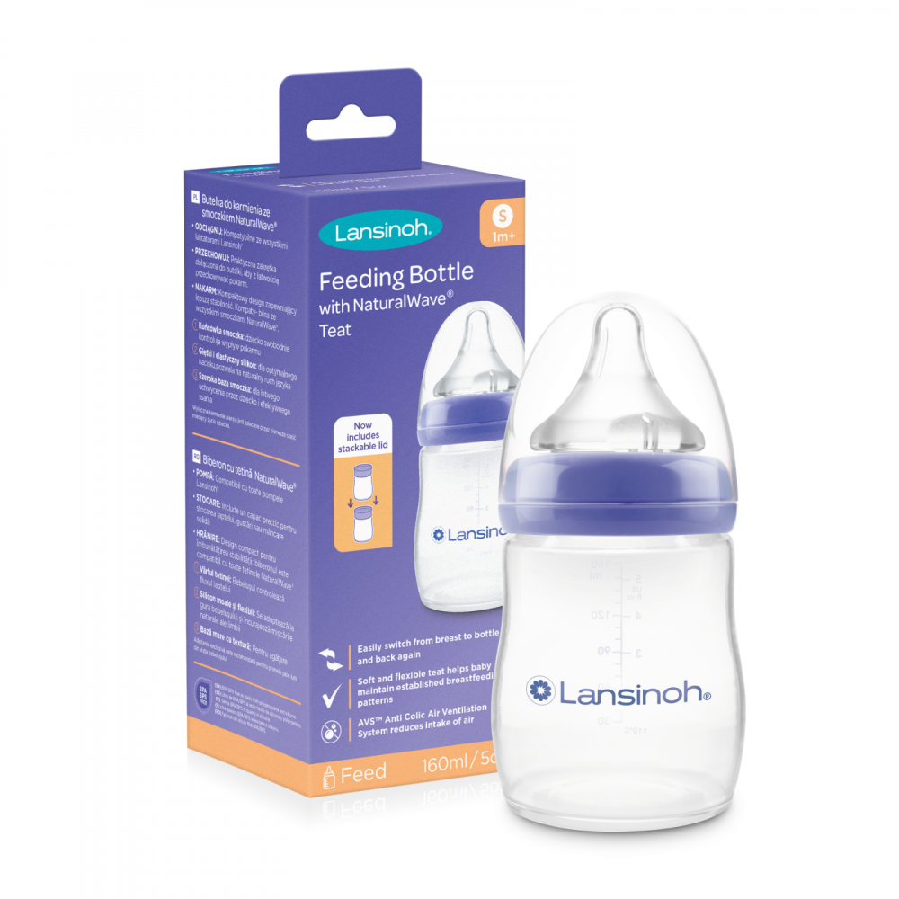 Biberon NaturalWave Lansinoh 160ml, Zero BPA - imagine 6