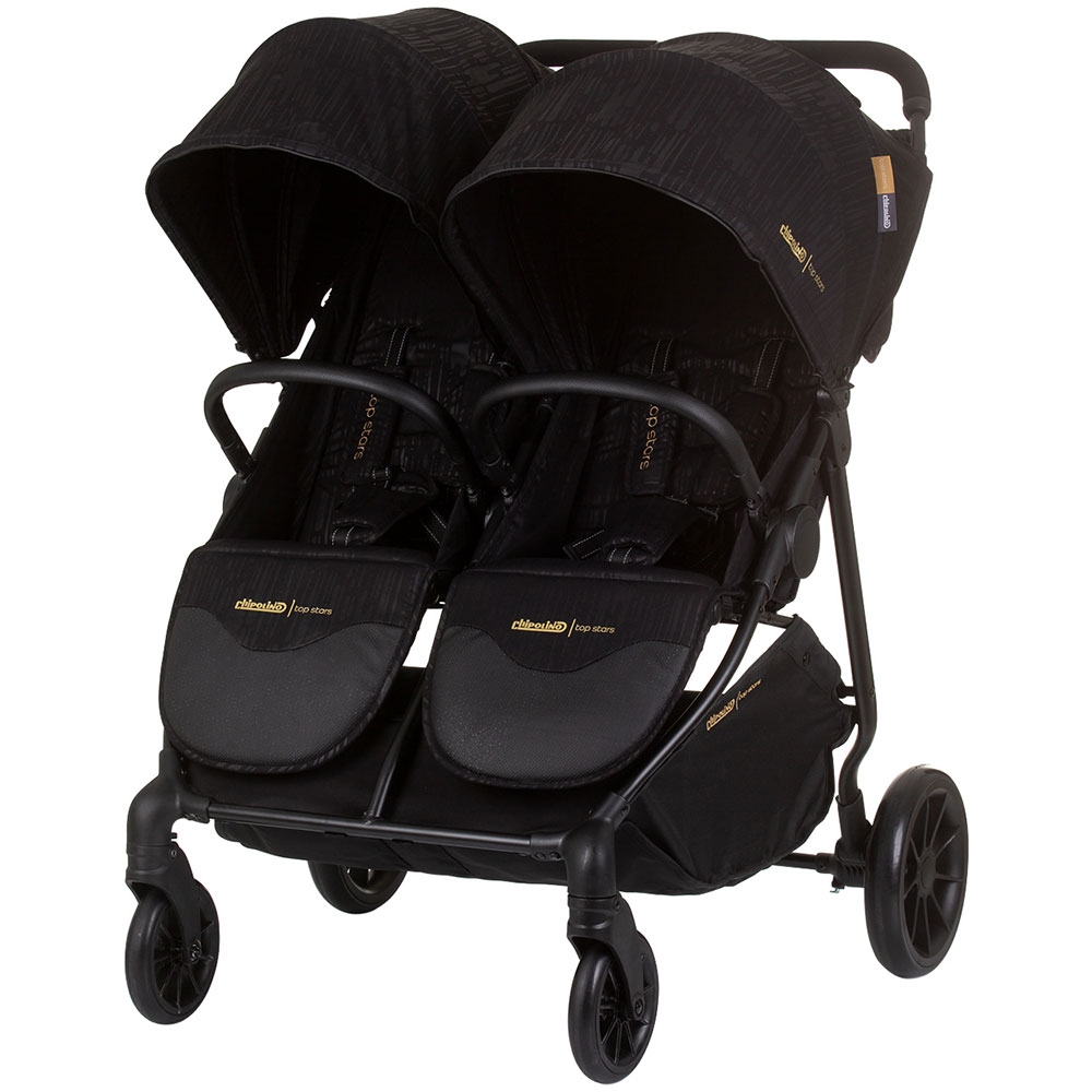 Carucior gemeni Chipolino Top Stars, Obsidian, 0-15kg - imagine 8