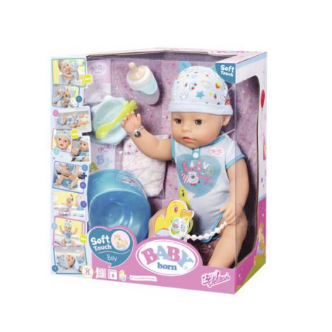 BABY born Bebeluș Băiat Interactiv cu Corp Moale - Zapf - imagine 2
