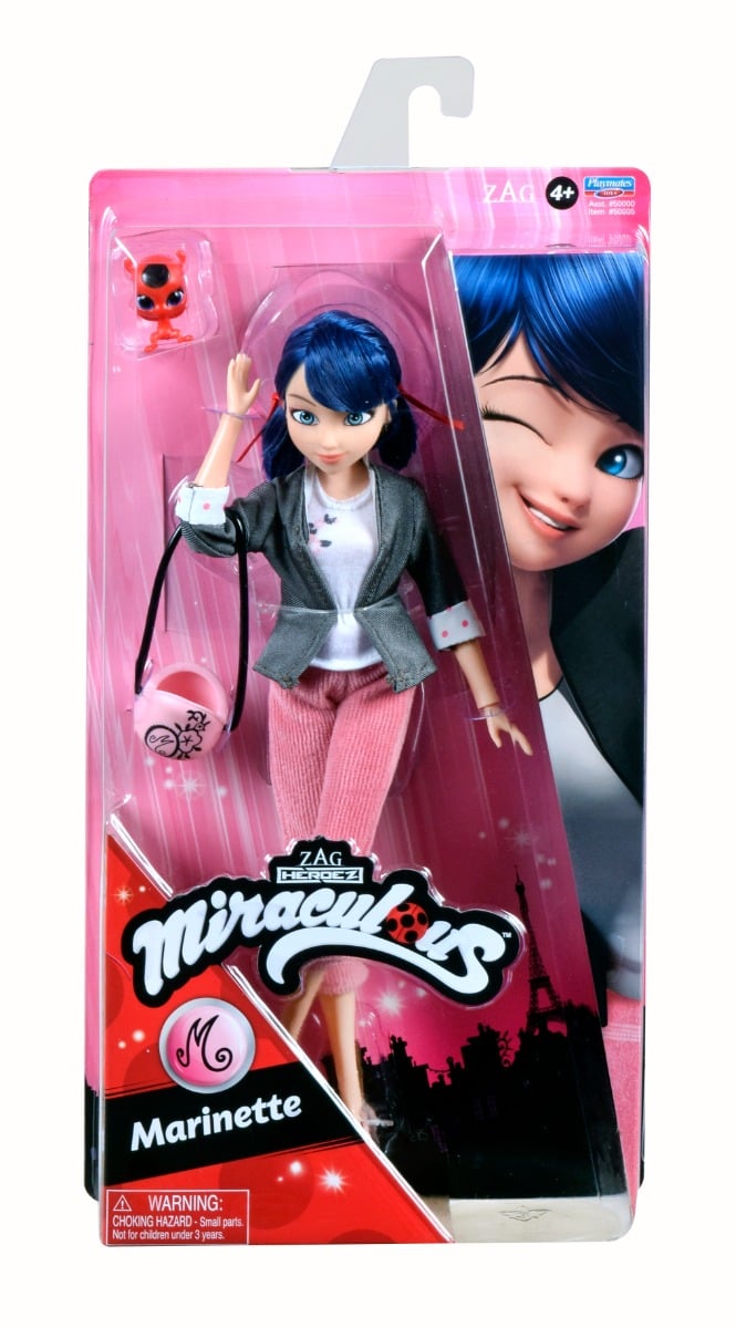 Papusa Miraculous Marinette, 30 cm, Zag Heroez