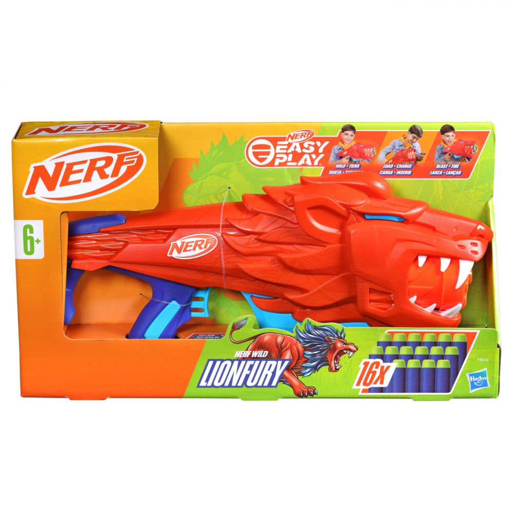 Nerf Wild LionFury Blaster Hasbro - Aventură și Distracție