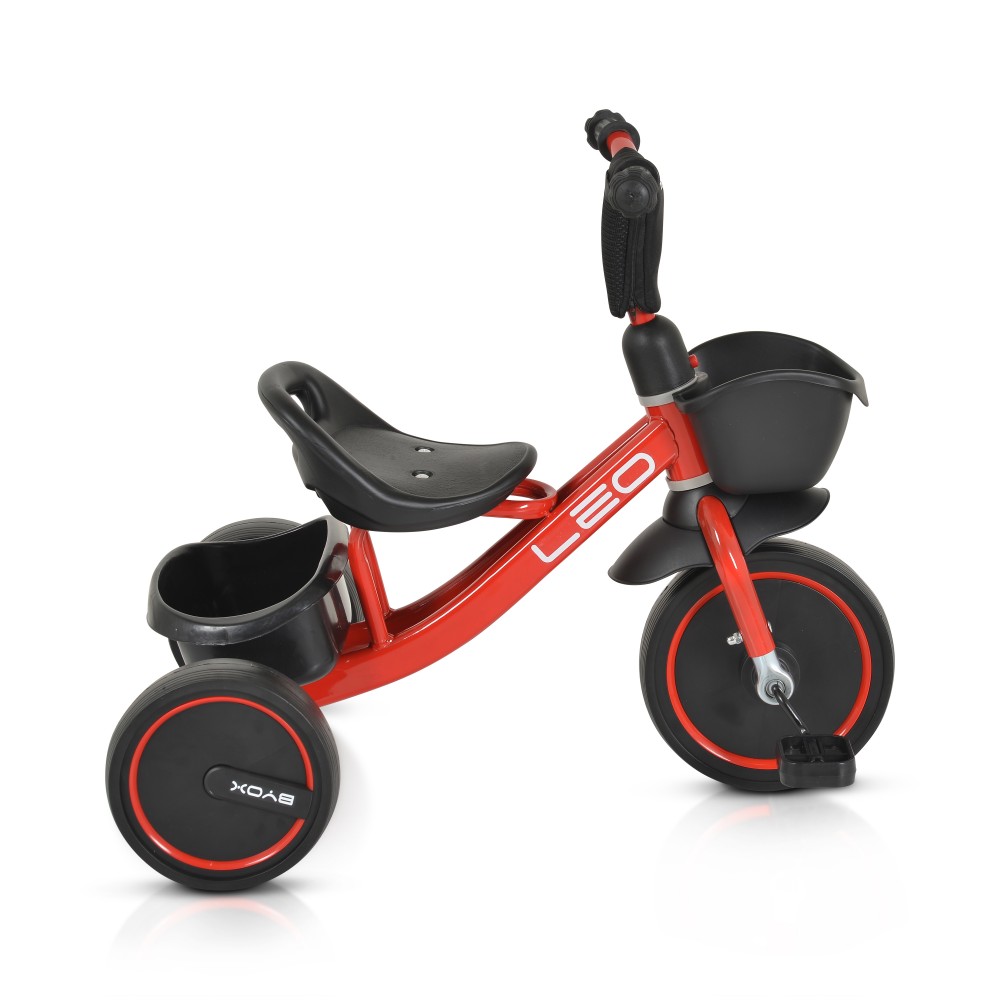 Tricicleta Byox Leo Red cu cosulete pentru copii - imagine 2