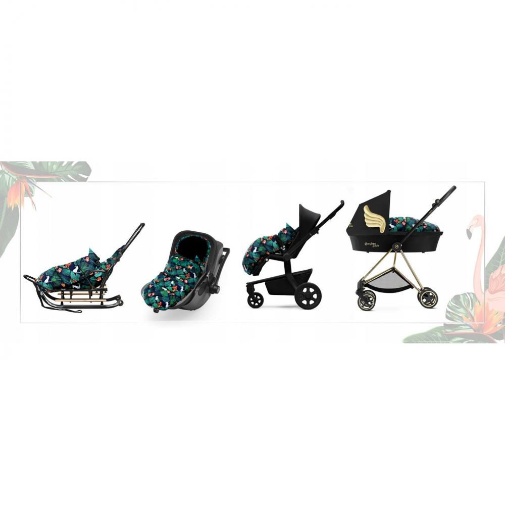 Sac iarnă carucior Tutumi Jungle, căptușeală moale - imagine 2