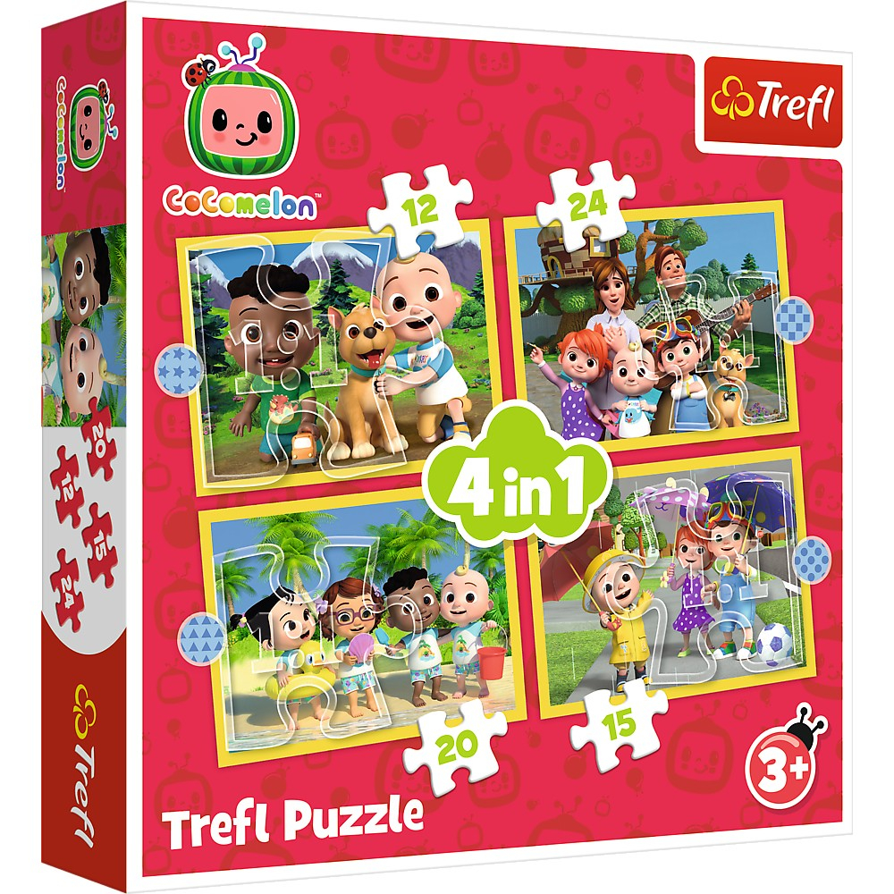Puzzle Trefl 4in1 Cocomelon | Educativ si Distractiv