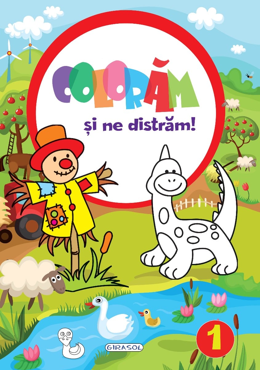 Carte de Colorat Girasol - Coloram si ne distram!