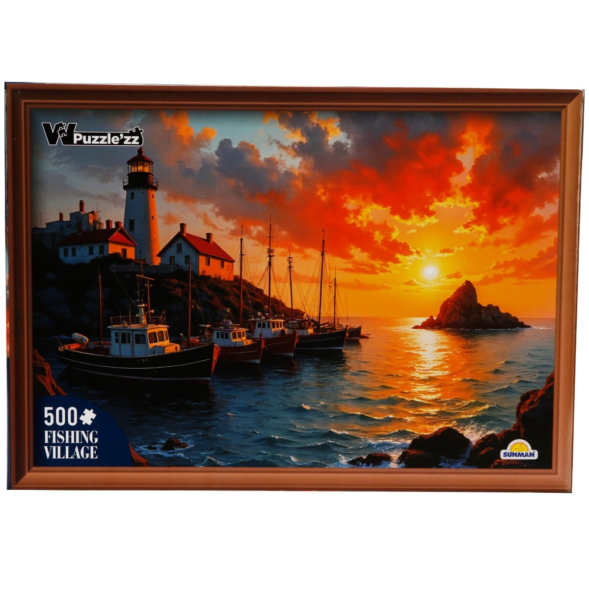 Puzzle Sat Pescaresc 500 piese Witty Puzzlezz
