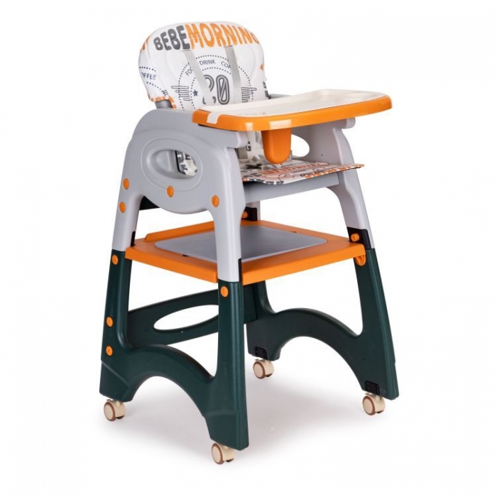 Scaun de masă 2 în 1 Ecotoys Portocaliu - imagine 9