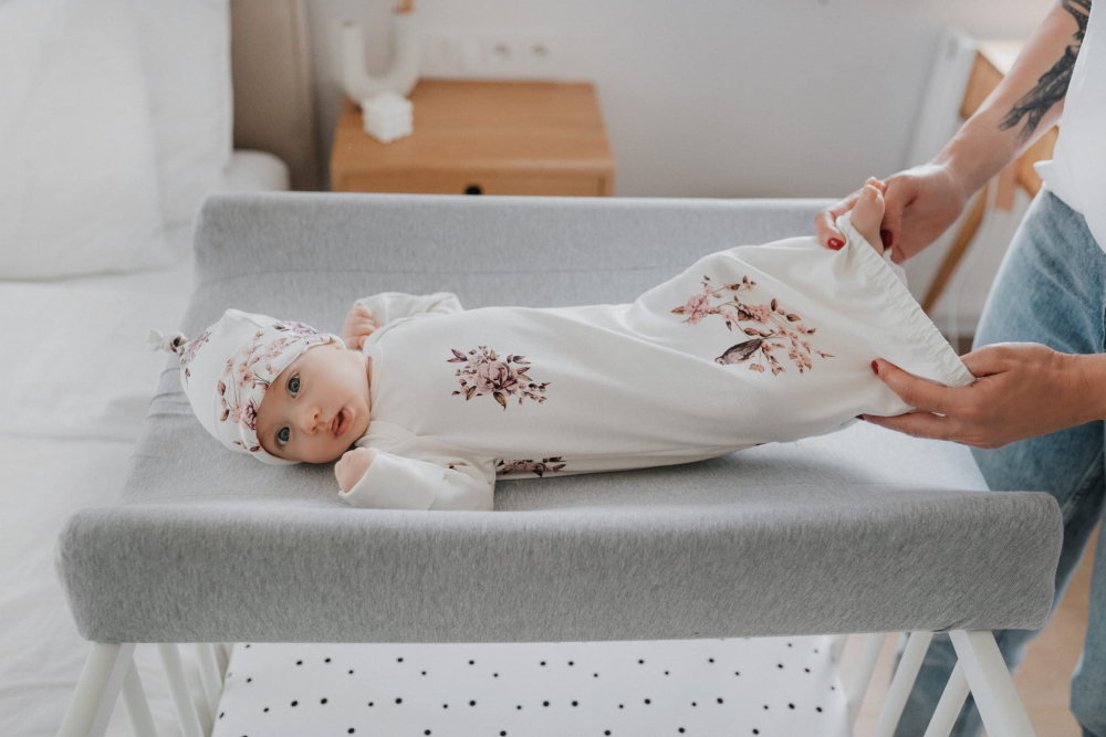 Cearceaf Infasat Nor Pufos | Bumbac Elastic Pink
