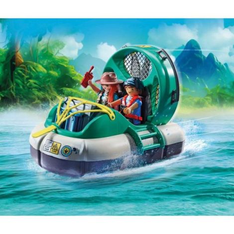 Playmobil Brachiosaurus & Hovercraft Aventură - imagine 6