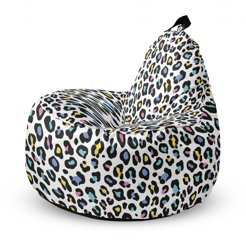 Fotoliu Updeco Puf Bean Bag Leopard Pastel - imagine 5