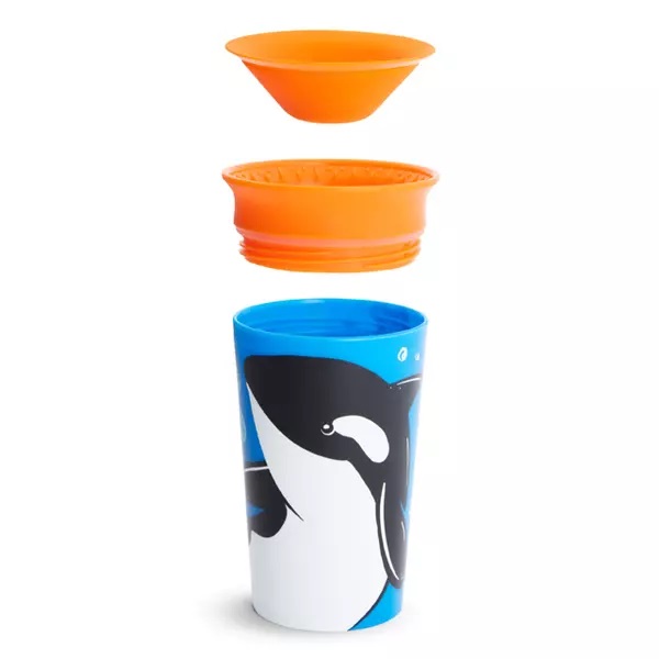 Cana Miracle 360 Wildlife Orca 266ml Munchkin - imagine 4