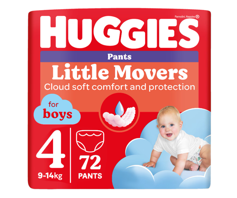 Scutece-Chilotel Huggies Boy 9-14kg, 72 buc - imagine 6
