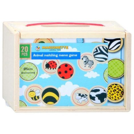 Joc de Memorie Lemn Marionette | Educativ
