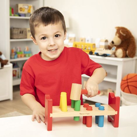 Banc Lucru Melissa&Doug - Jucarie Educativa Lemn - imagine 4