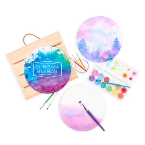Bloc Desen Circular Acuarela Ooly Chroma Blends - imagine 6