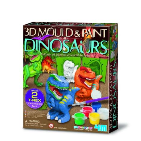 4M Atelier 3D Dinozaur - Modelează și Pictează
