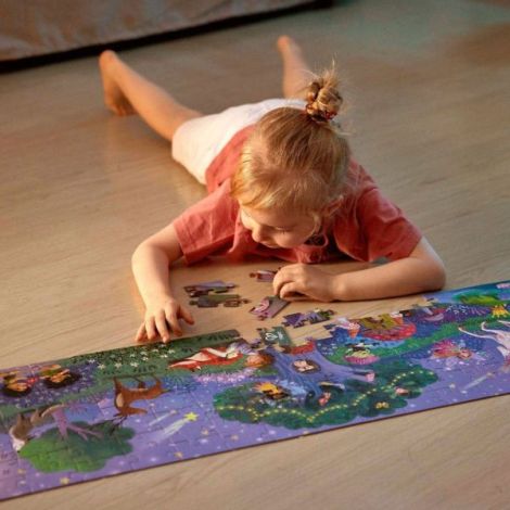 Puzzle Dino Hape Fluorescent 200 piese - imagine 9