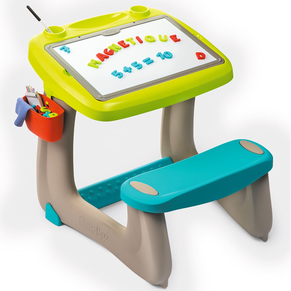 Banca școlară Smoby Little Pupils cu tablă