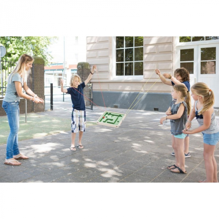 Labirint cu Bile Bs Toys, Joc de Coordonare Lemn