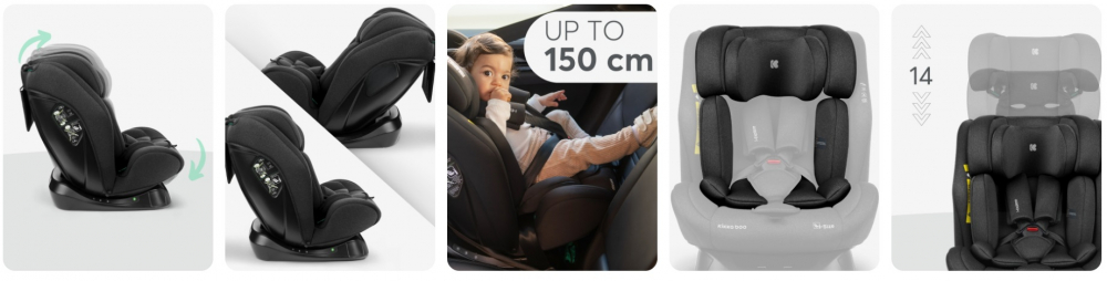 Scaun auto KikkaBoo i-Explore 2 i-SIZE, 40-150 cm - imagine 7