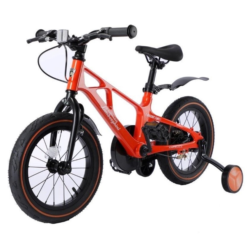 Bicicleta Lamborghini Magneziu 14" Portocalie Mesuca - imagine 9