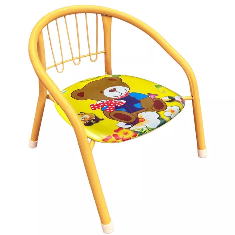 Scaunel NiceKids Yellow Bear, Cadru Metalic - imagine 3