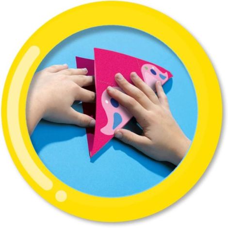 Set Origami Ses Creative - Creații cu Pene și Sclipici - imagine 5