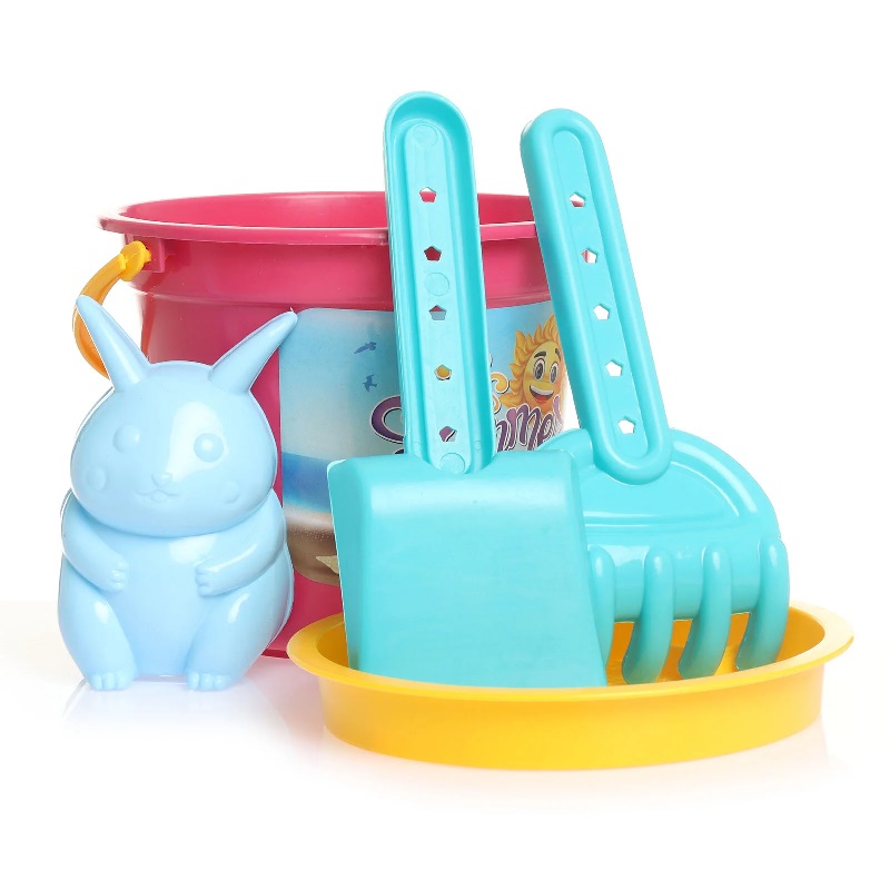 Set 5 jucării de nisip Sweet Pink Guclu Toys - imagine 2