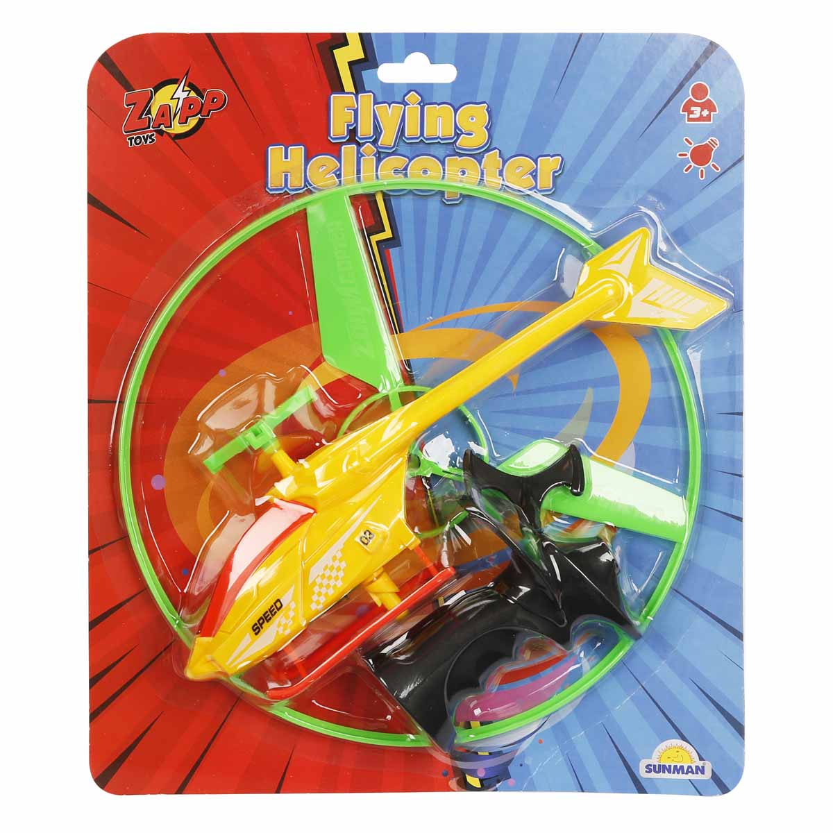 Elicopter Lansator Disc Verde Zapp Toys