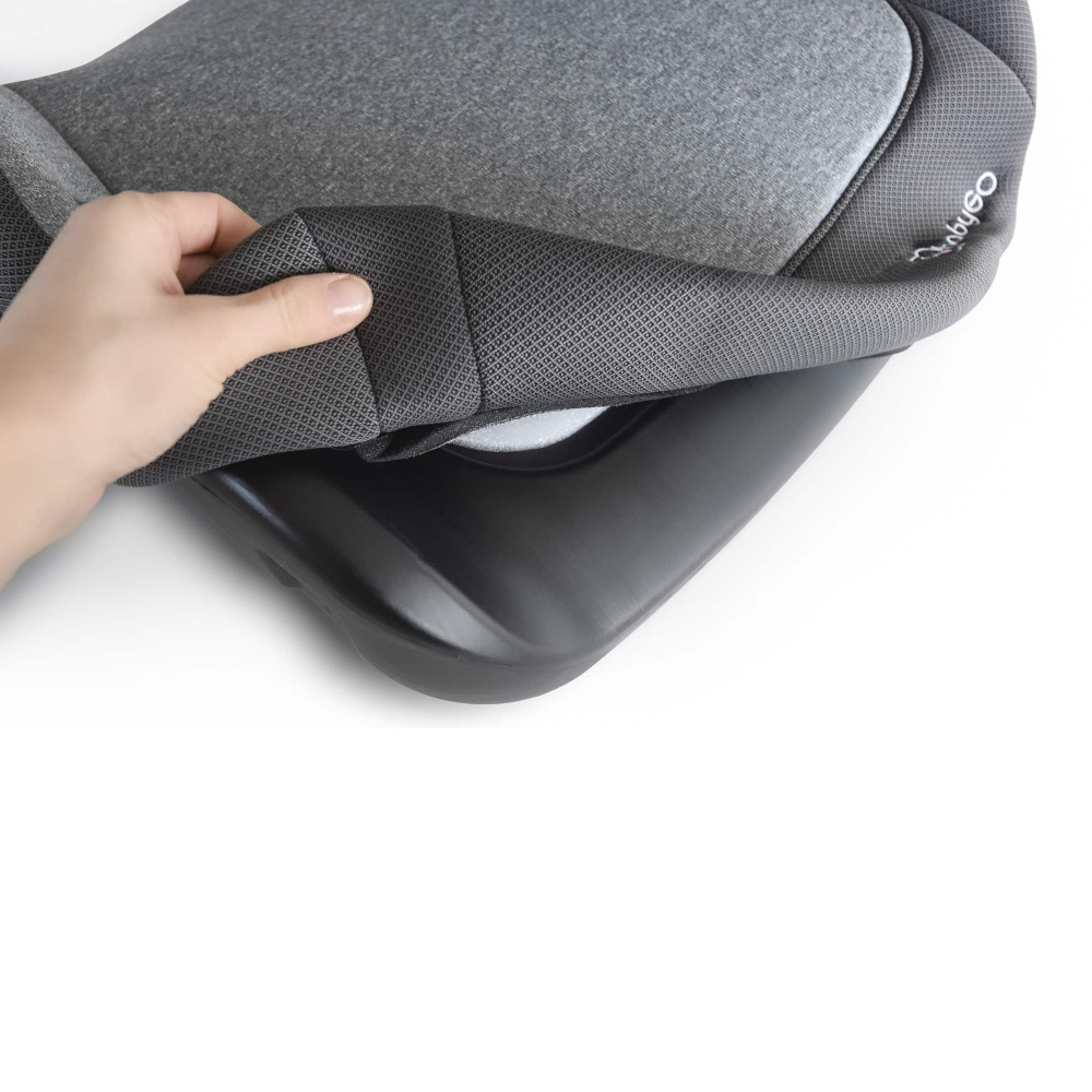 BabyGo Melange i-Size Booster 125-150 cm Gray - imagine 7