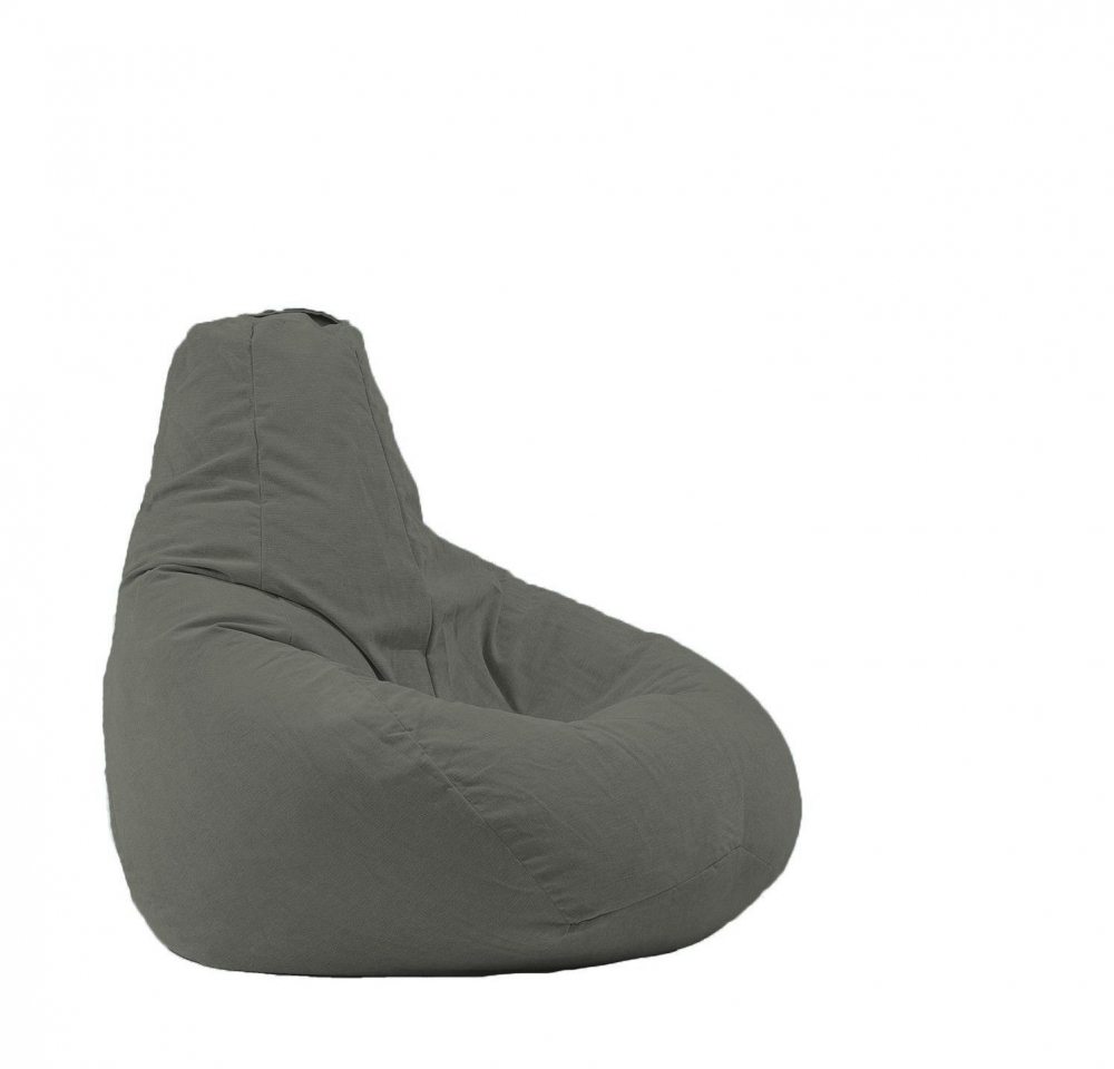 Fotoliu Pufrelax Hobbit Moon Grey, Husă Detașabilă - imagine 5